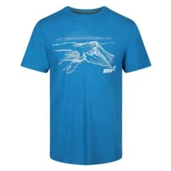 Inov-8 Mens Helvellyn Graphic SS Tee -Pete Bland Sports helvellyn blue 1