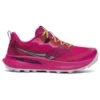 Saucony Womens Peregrine 15 -Pete Bland Sports w peregrine 15 magentabk 1